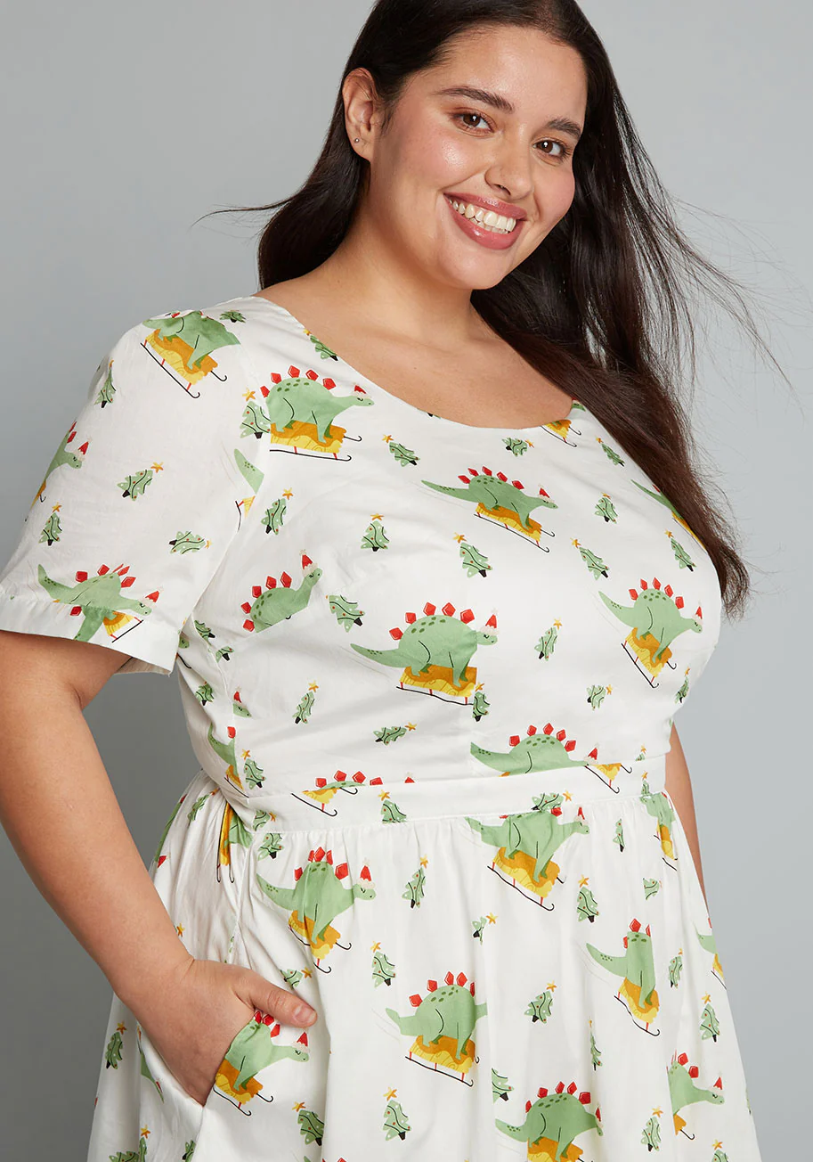 What's The Scoop? A-Line Dress - Olabens