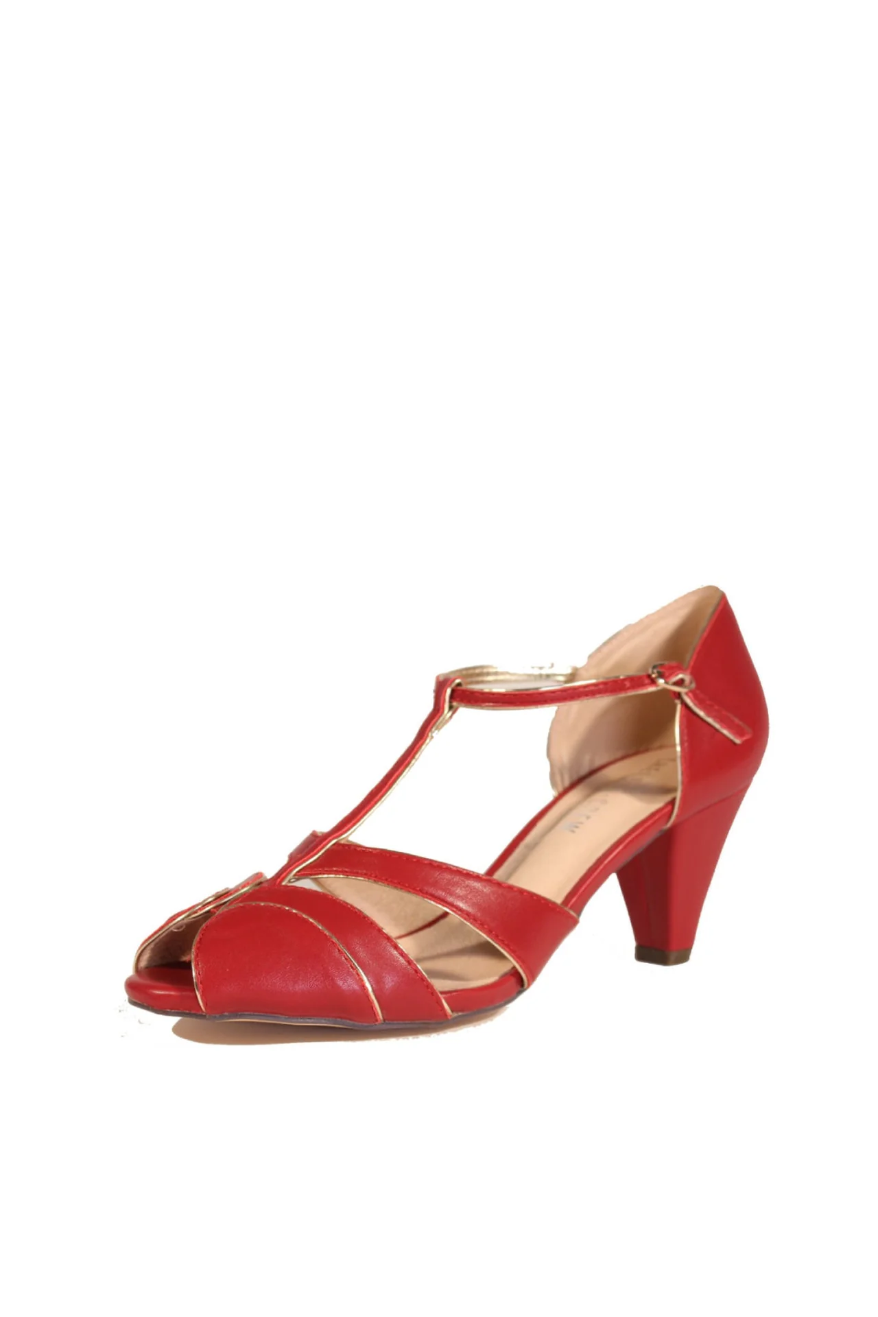 Penelope T-Strap Heels - Olabens