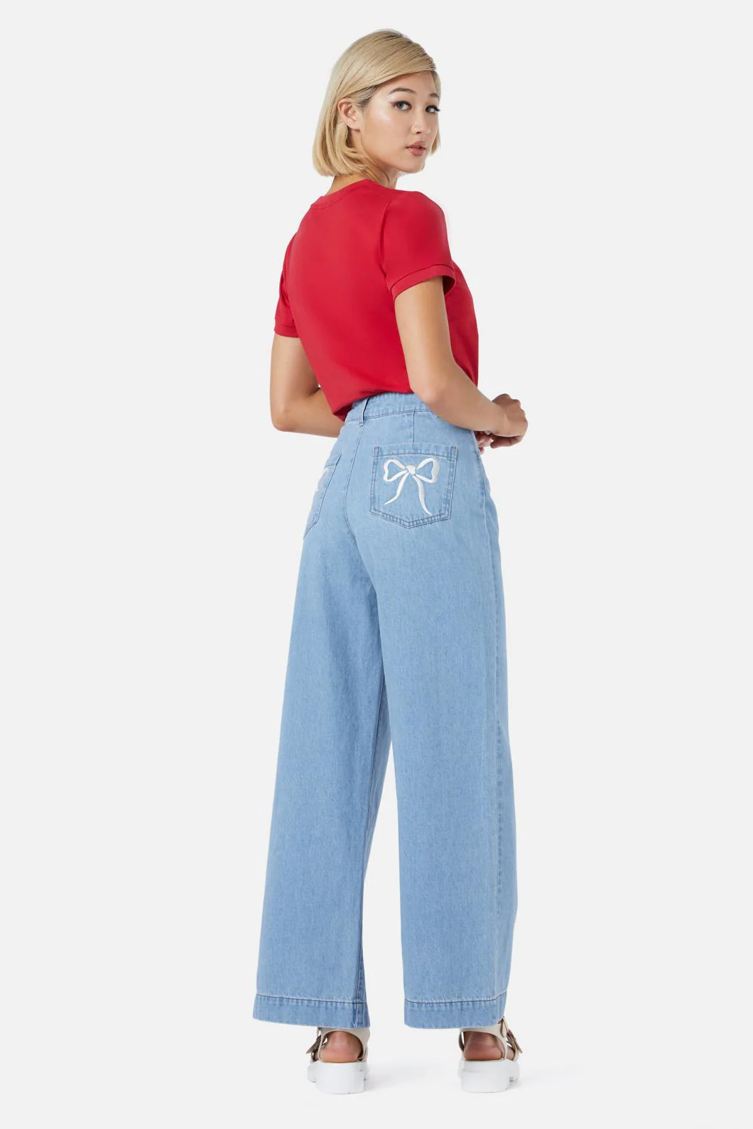 Beautiful Bows Embroidered Jean - Olabens