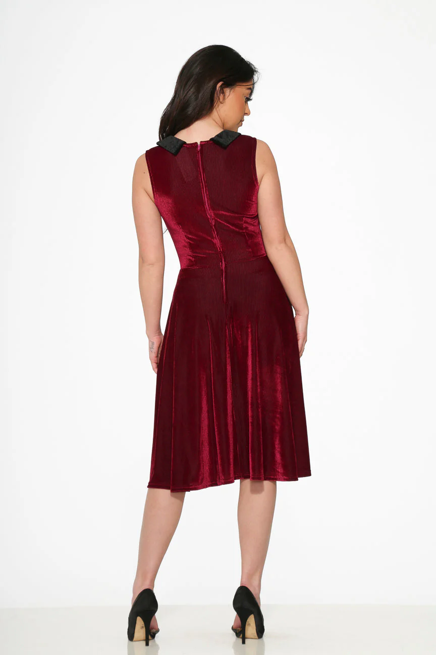 Purple Kurtroy with Black Collor Swing Dress - Olabens