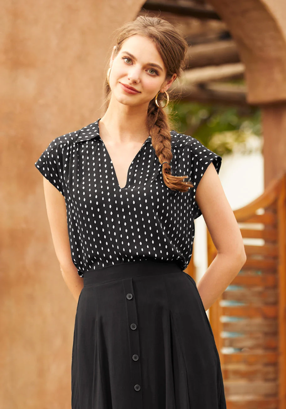 Glad You Collared Blouse - Olabens