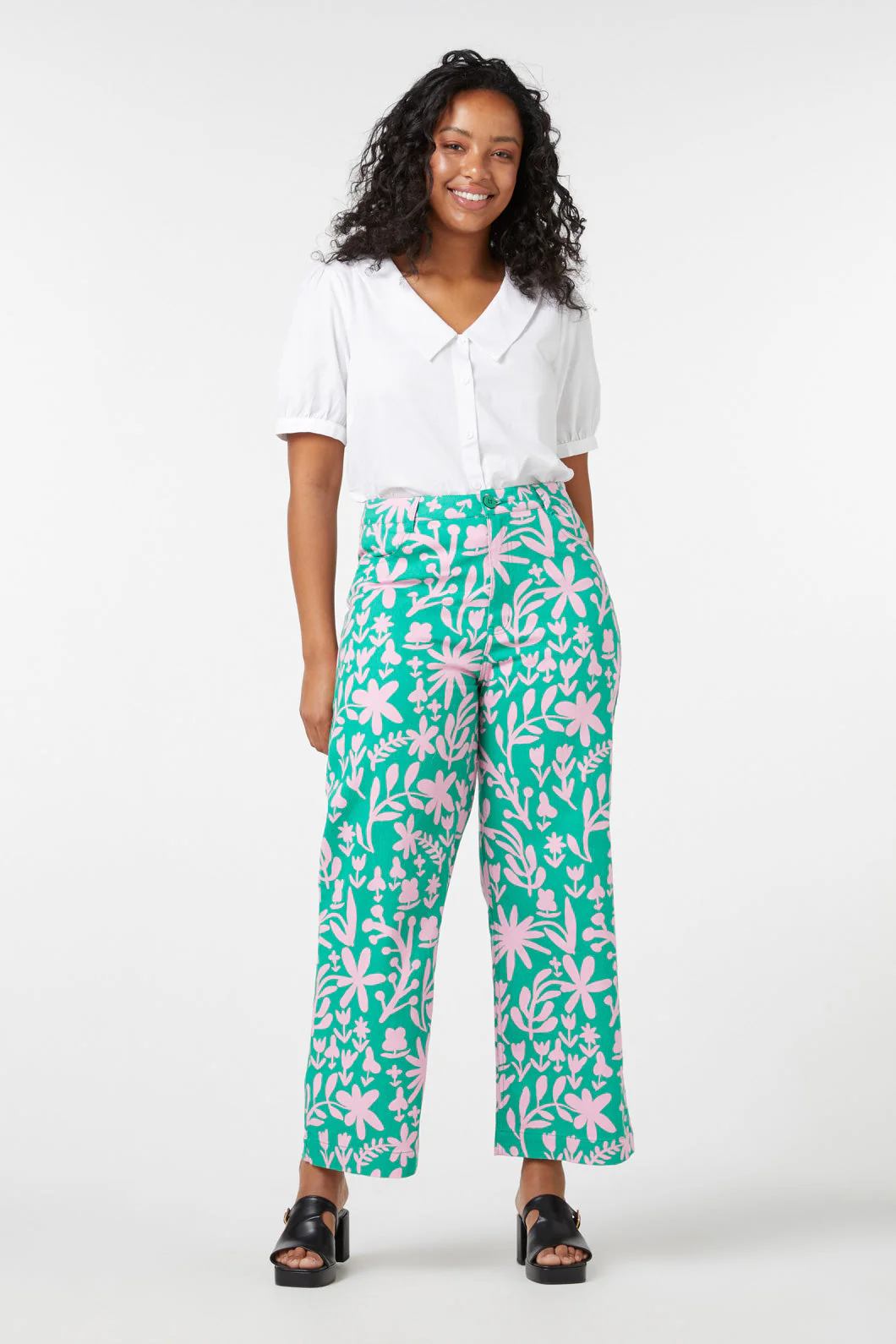 Della Floral Printed Jean - Olabens