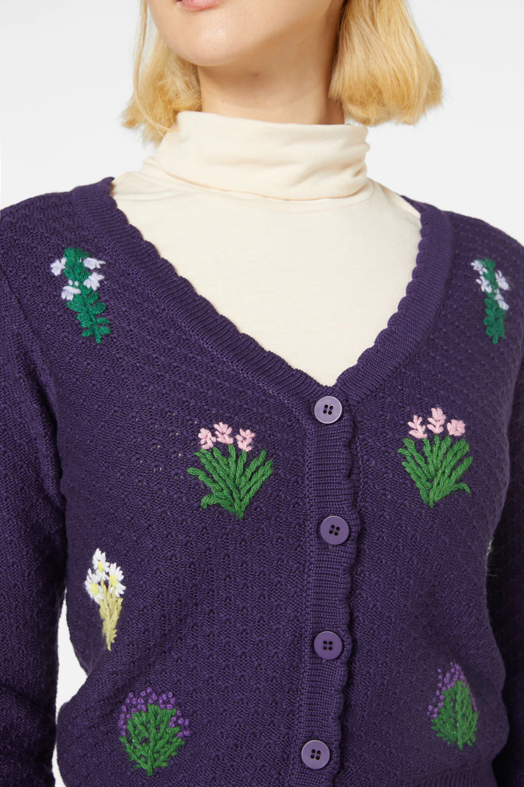 Herb Embroidered Cardi - Olabens
