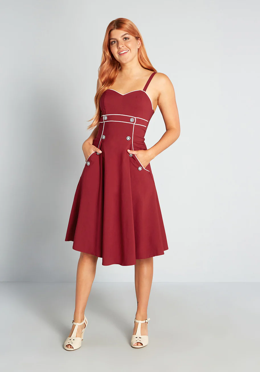 Naut-ical for Nothing Swing Dress - Olabens