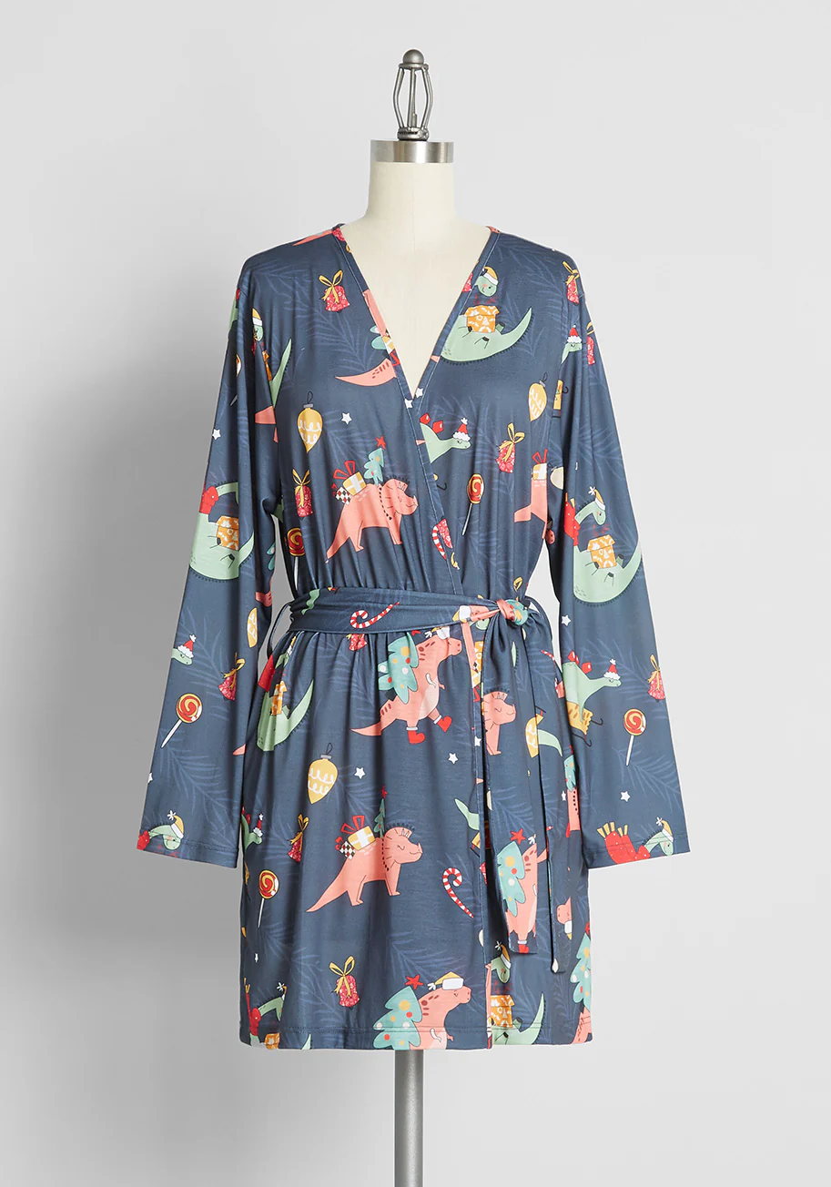 Roar-some Holidays Robe - Olabens