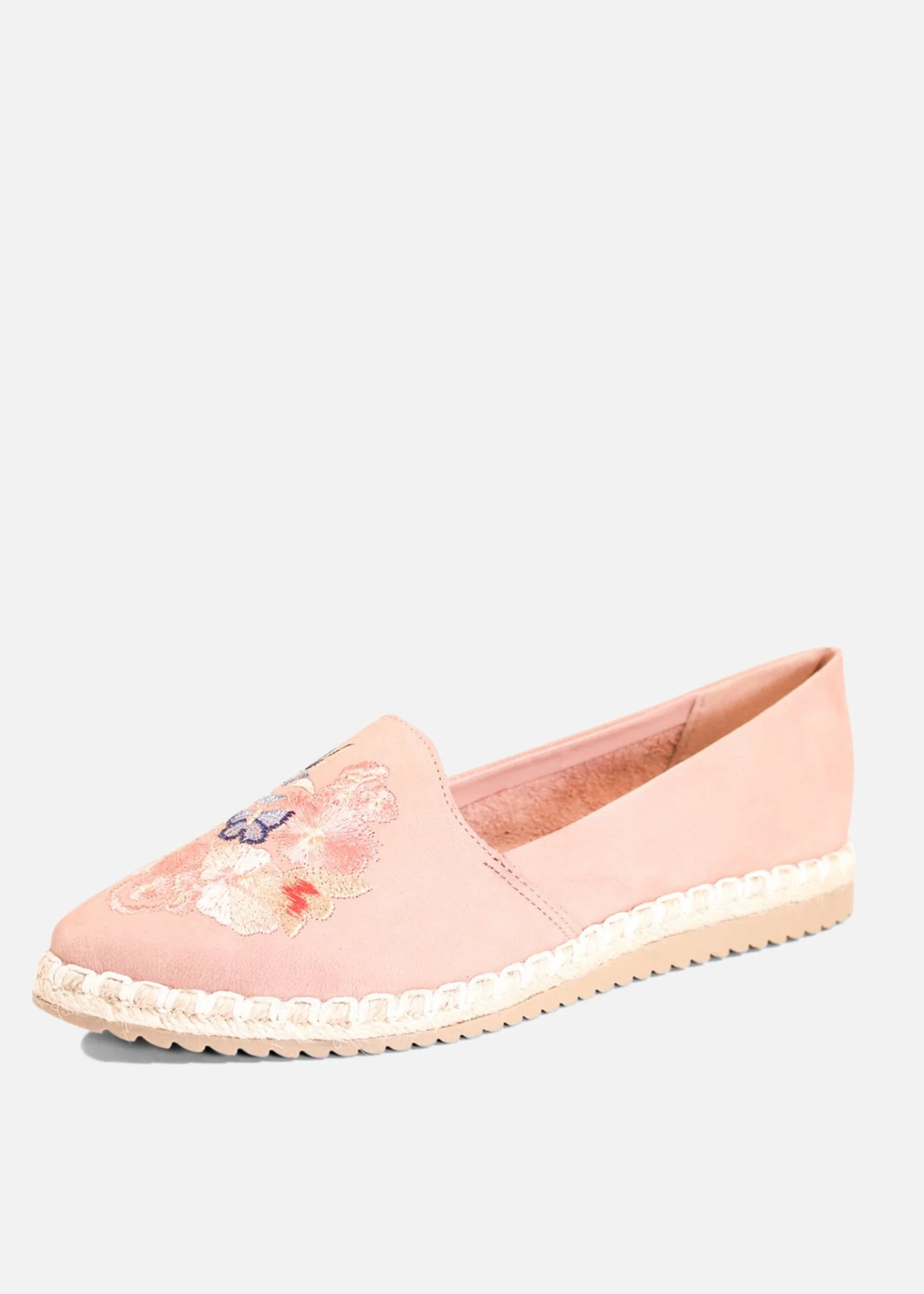 Sutton Suede Embroidered Espadrille - Olabens