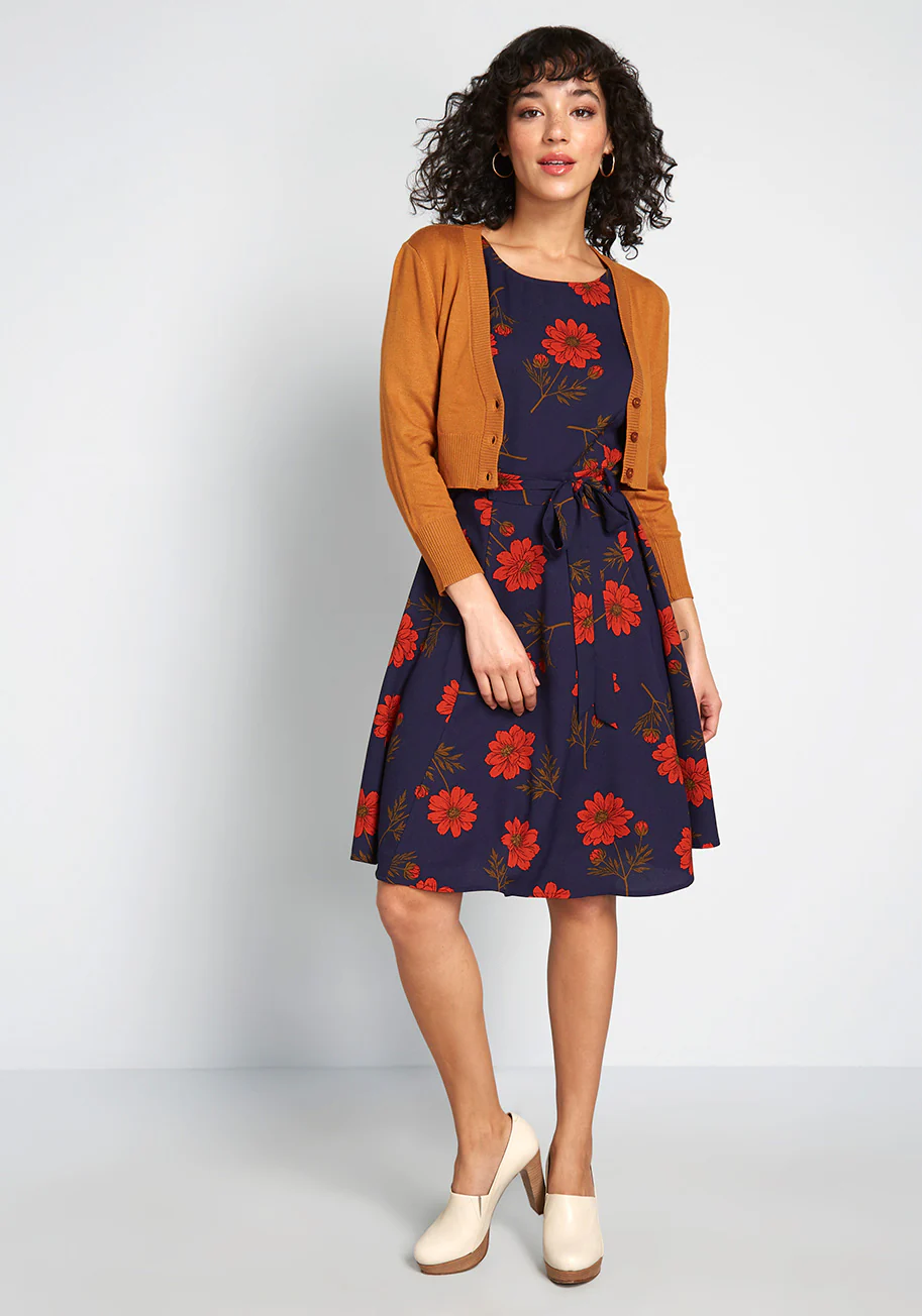 The Dream of the Crop Cardigan in Pumpkin Orange - Olabens