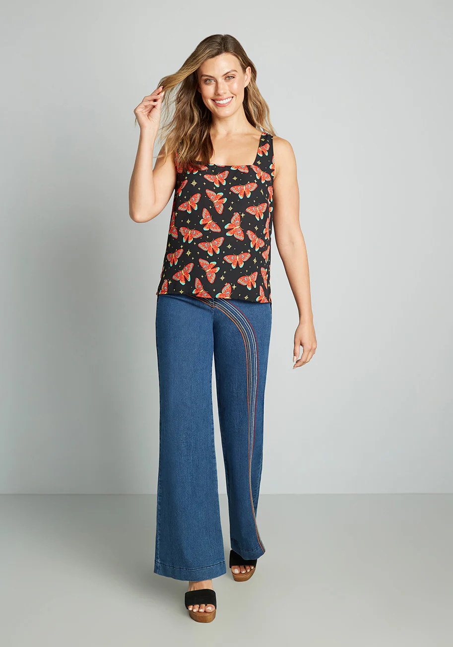 Hip To Be Square Neck Tank Top - Olabens