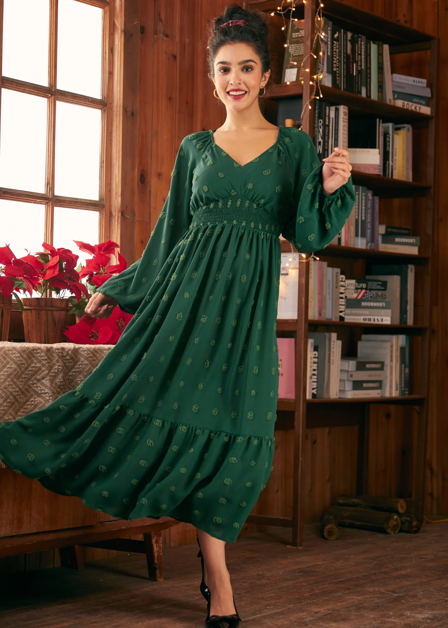 Romantic Reverie Ruffle Hem Dress - Olabens