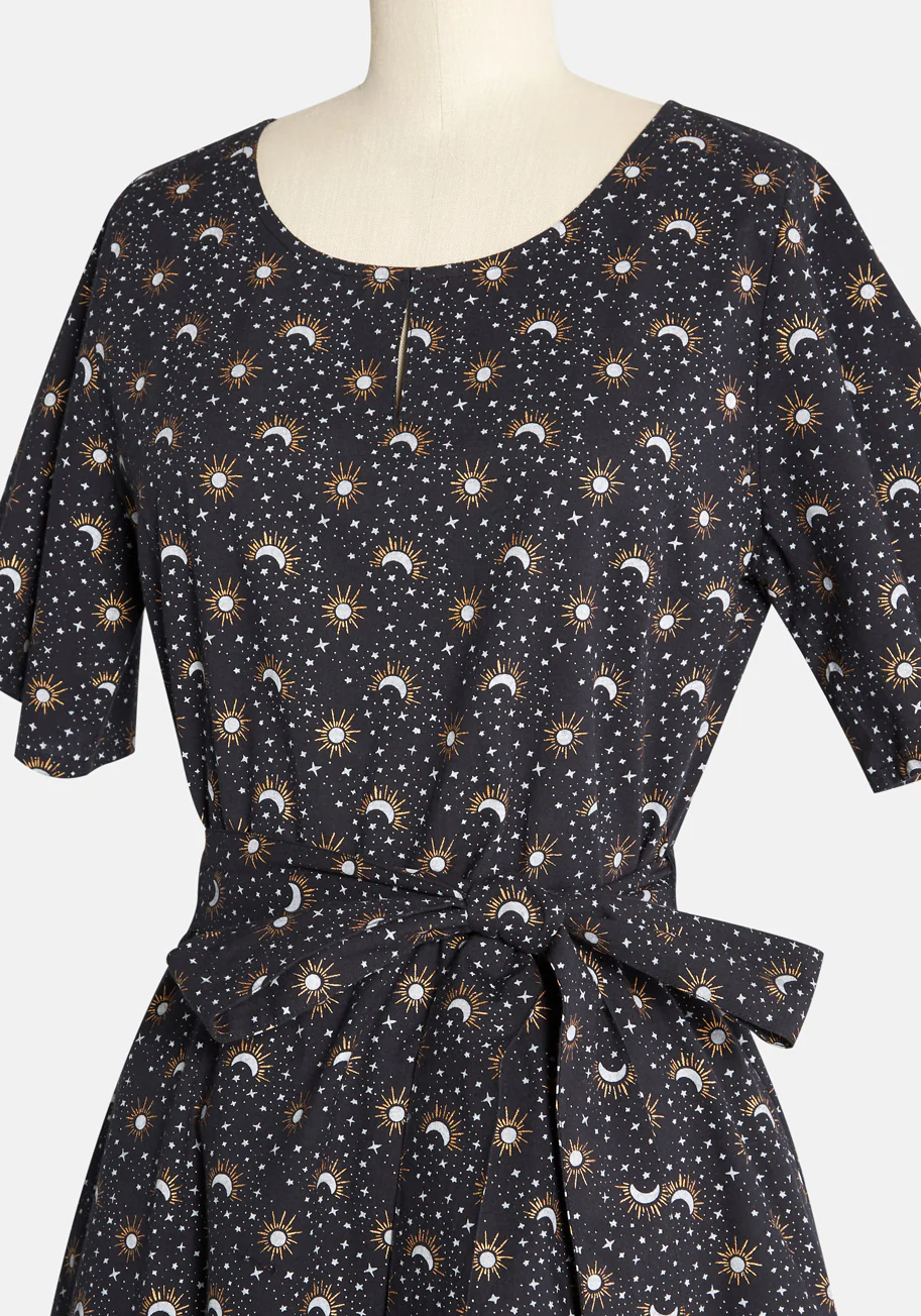 Consulting the Stars A-Line Dress - Olabens