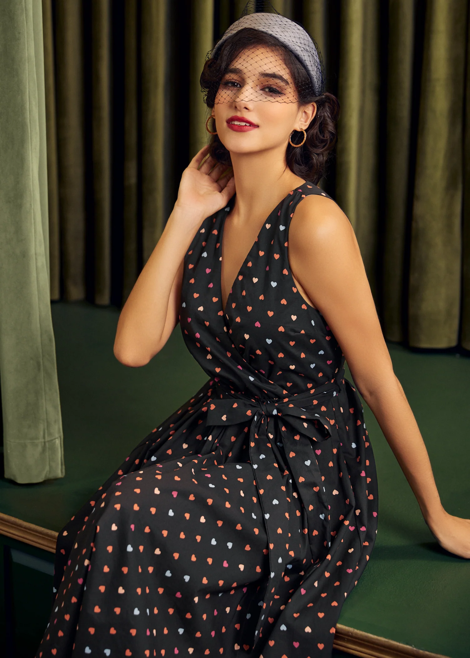 Instant Energy Faux-Wrap Dress - Olabens