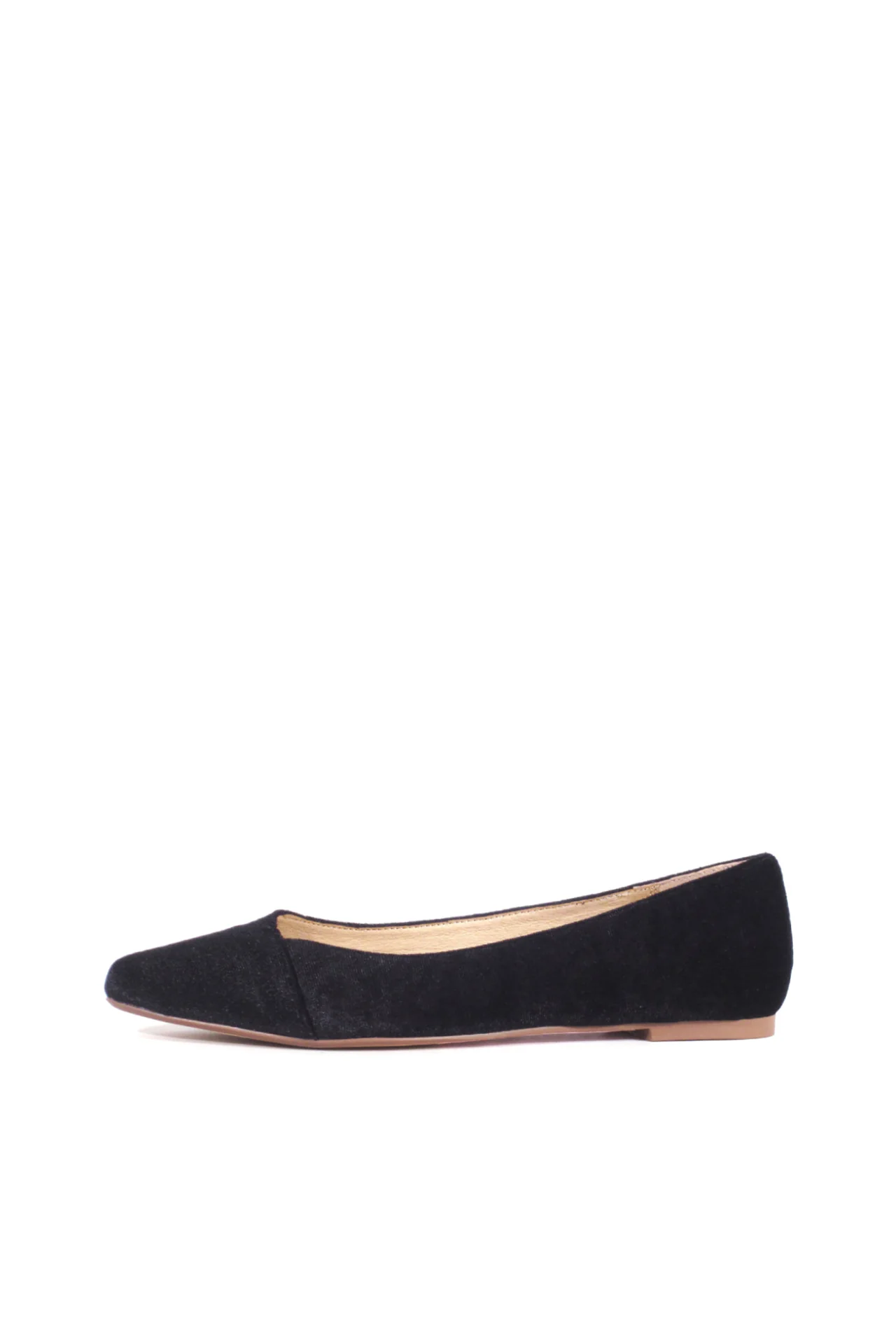 Pammy Velvet Ballet Flats - Olabens