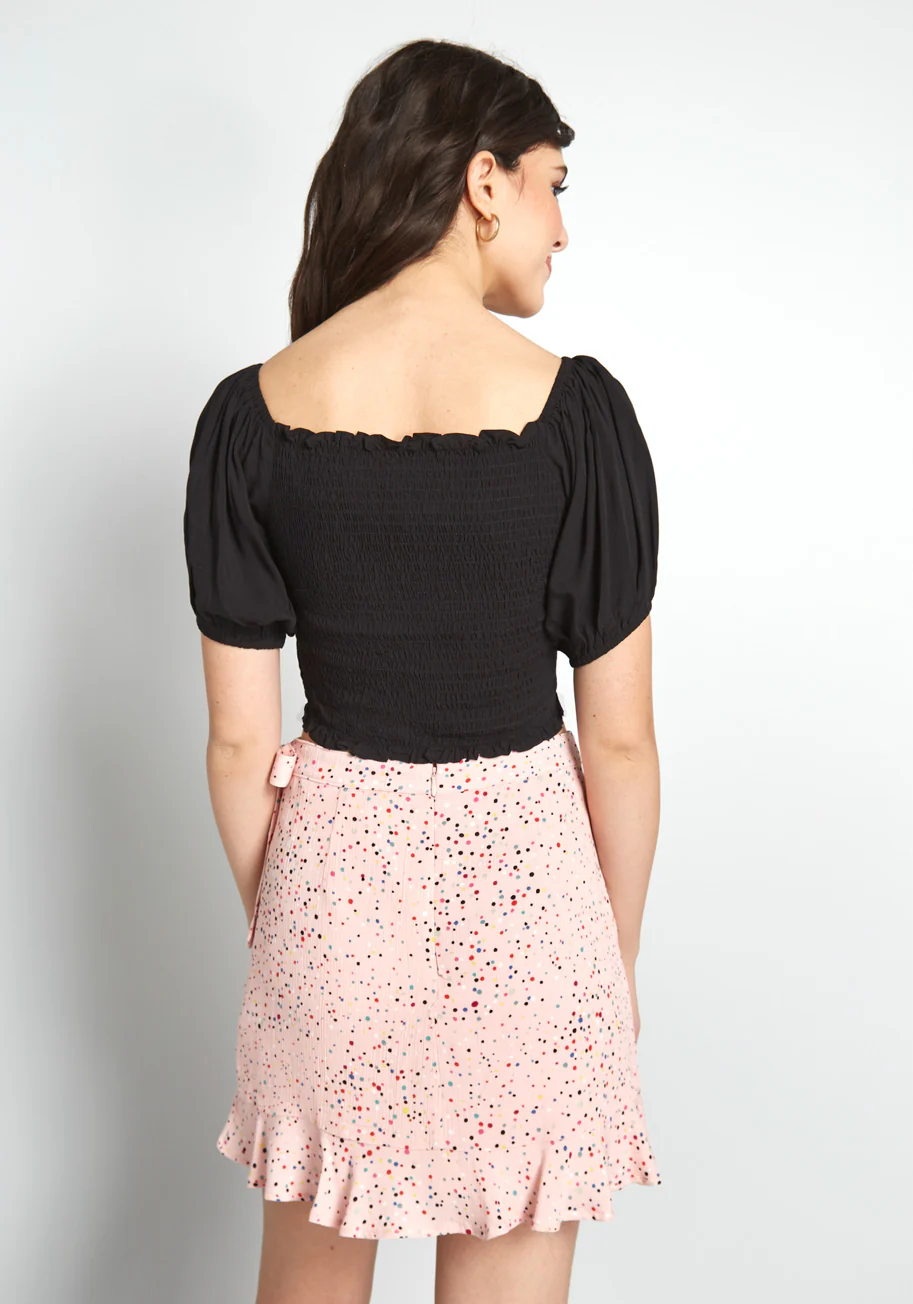 Isnyt x Collectif Talking Smock Crop Top - Olabens