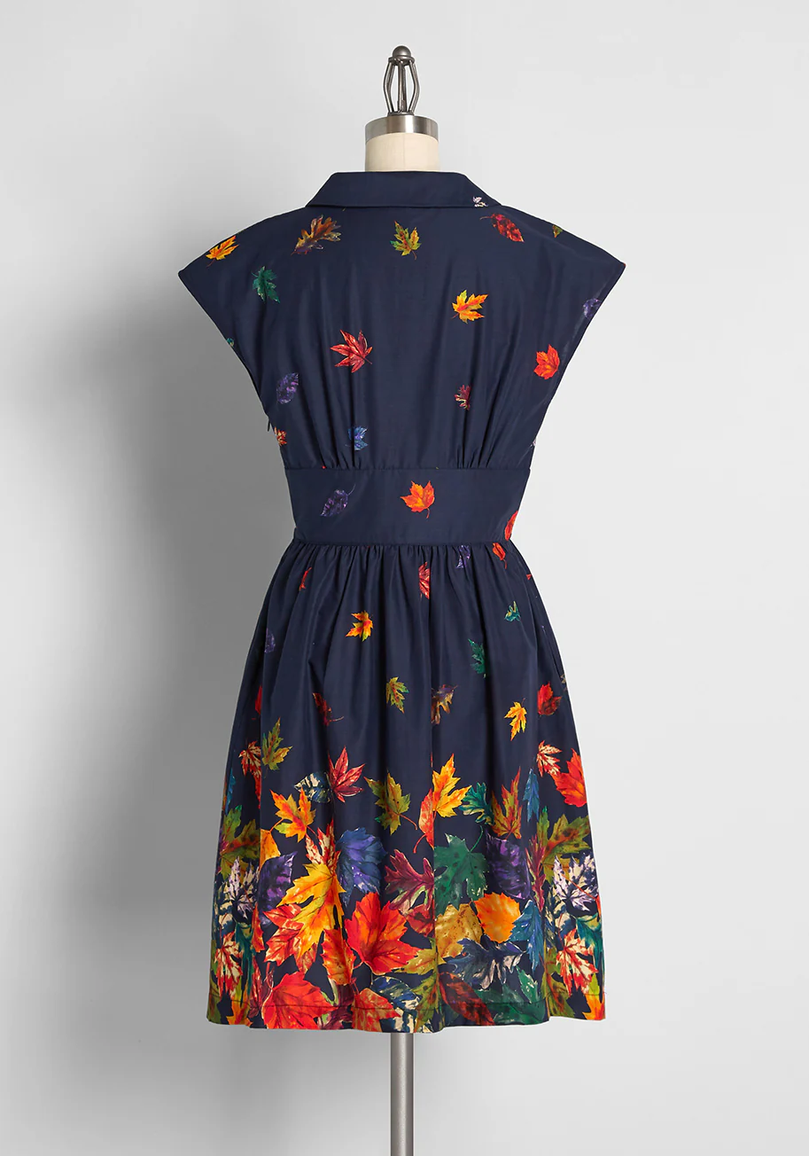 Can't Be-leaf I'm Fallin' For You Fit and Flare Dress - Olabens