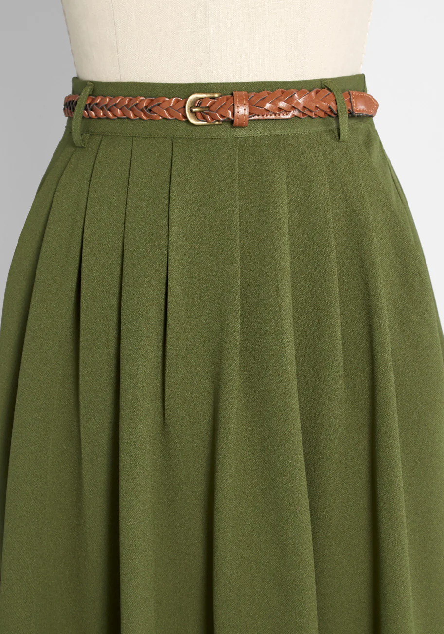 Breathtaking Tiger Lilies Midi Skirt - Olabens