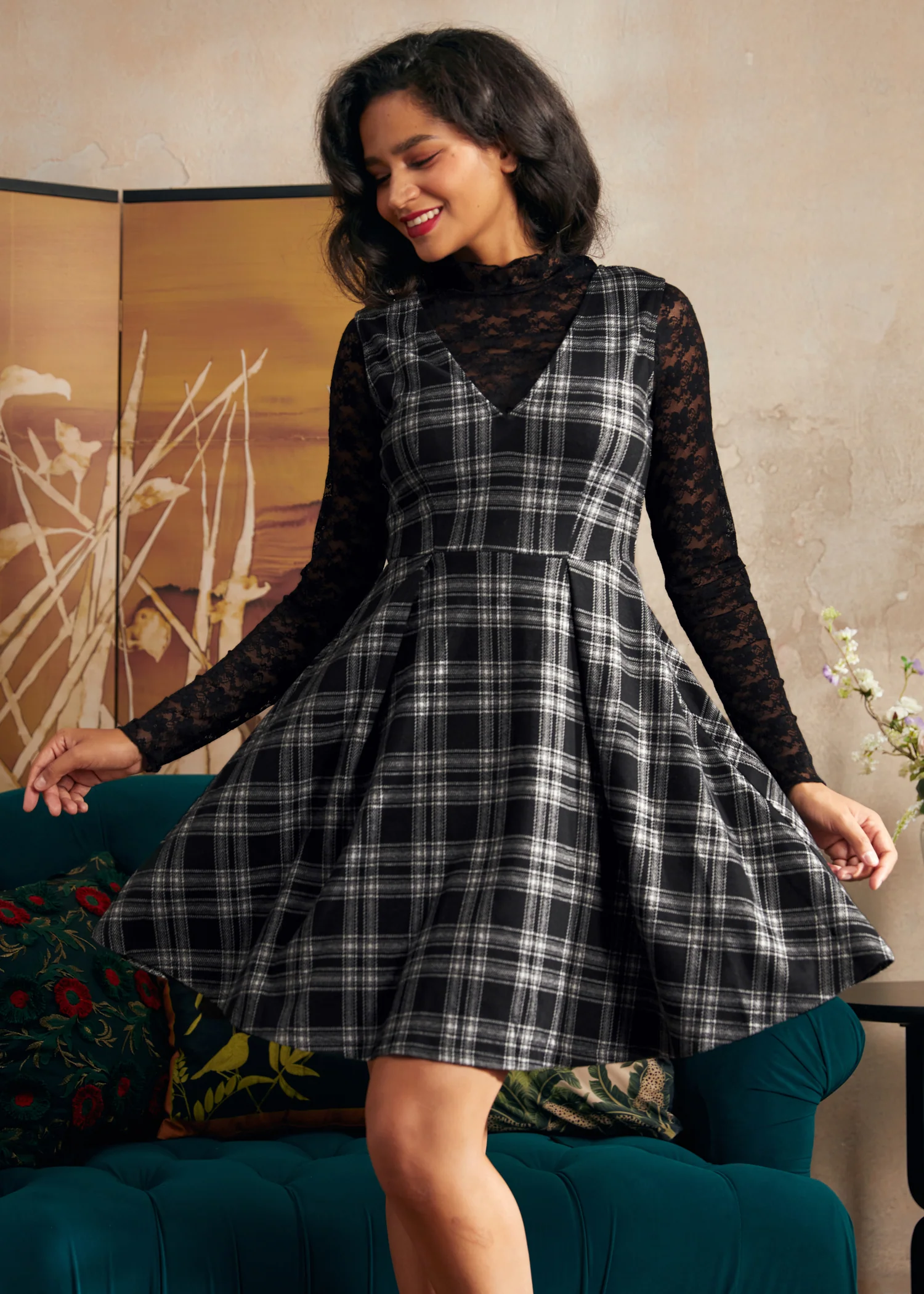 Cute as a Nutmeg Fit & Flare Dress - Olabens