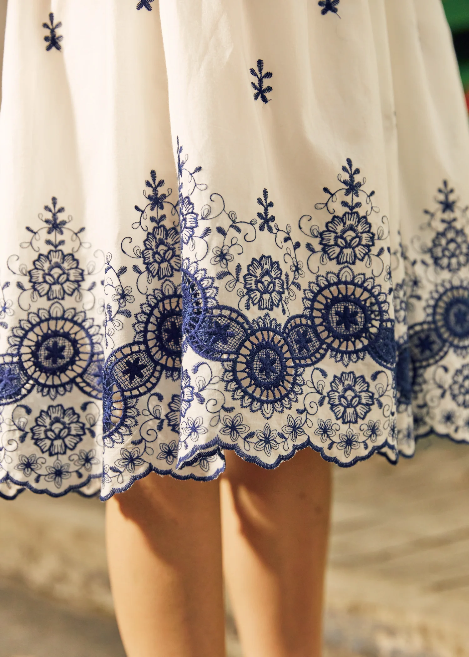 Summer Garden Eyelet Skirt - Olabens