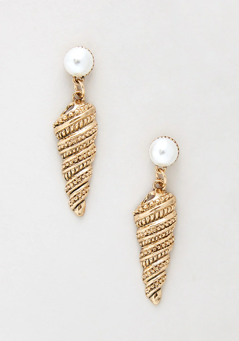 Conch You Sea It? Dangle Earrings - Olabens