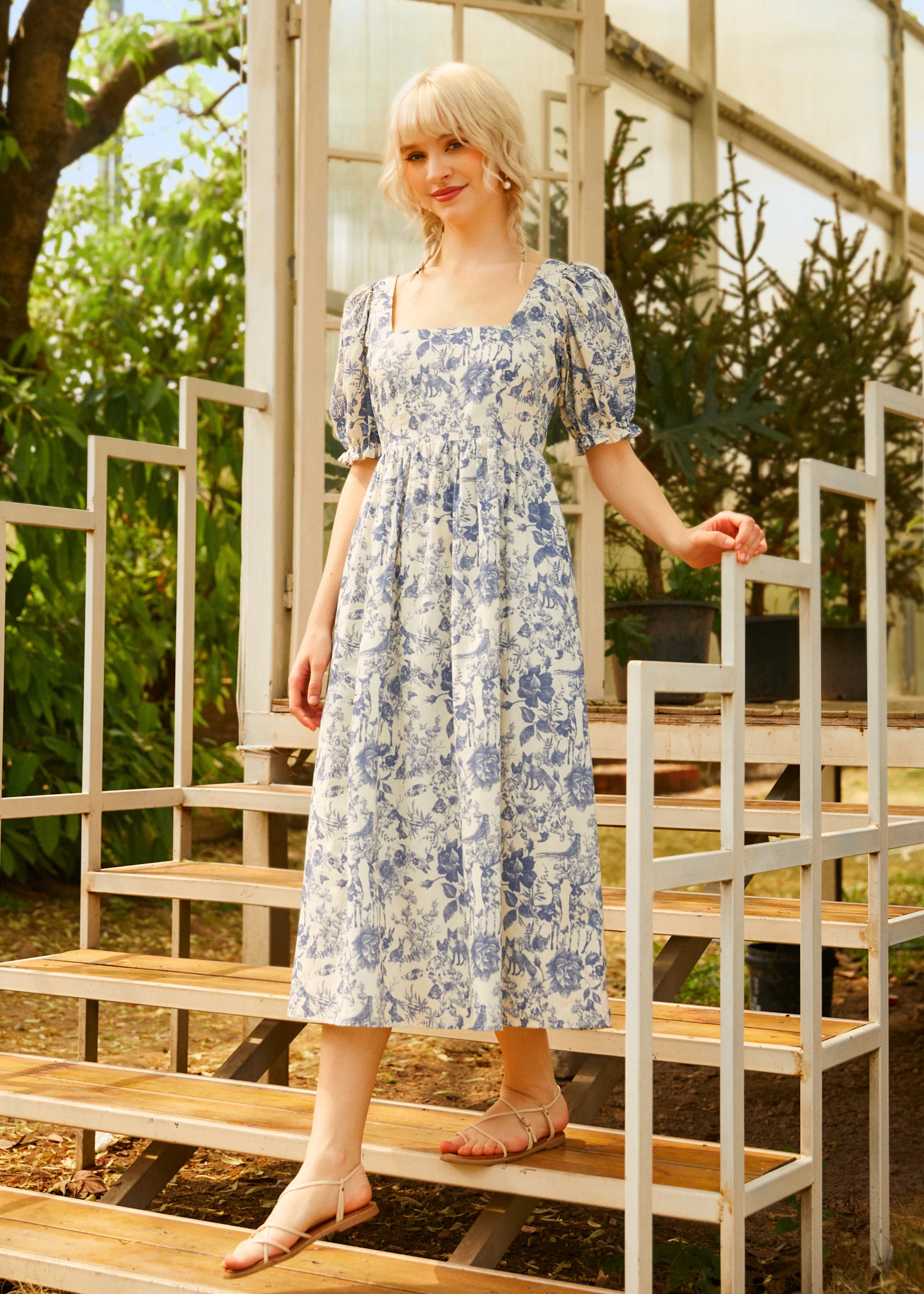 Enchanted Meadow Toile Dress - Olabens