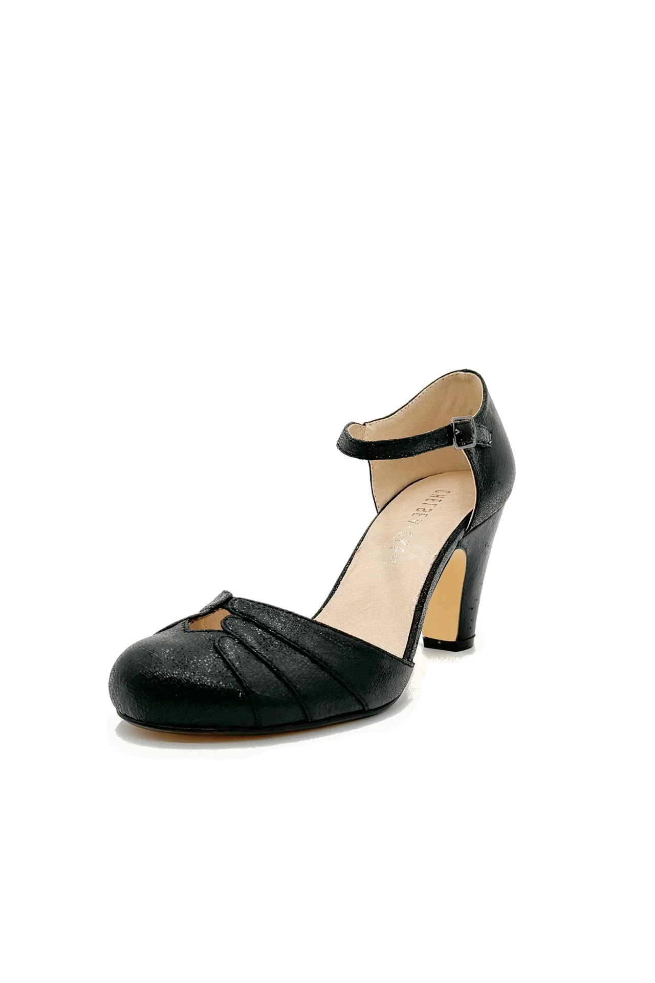 Goldie Metallic Ballroom Heels - Olabens