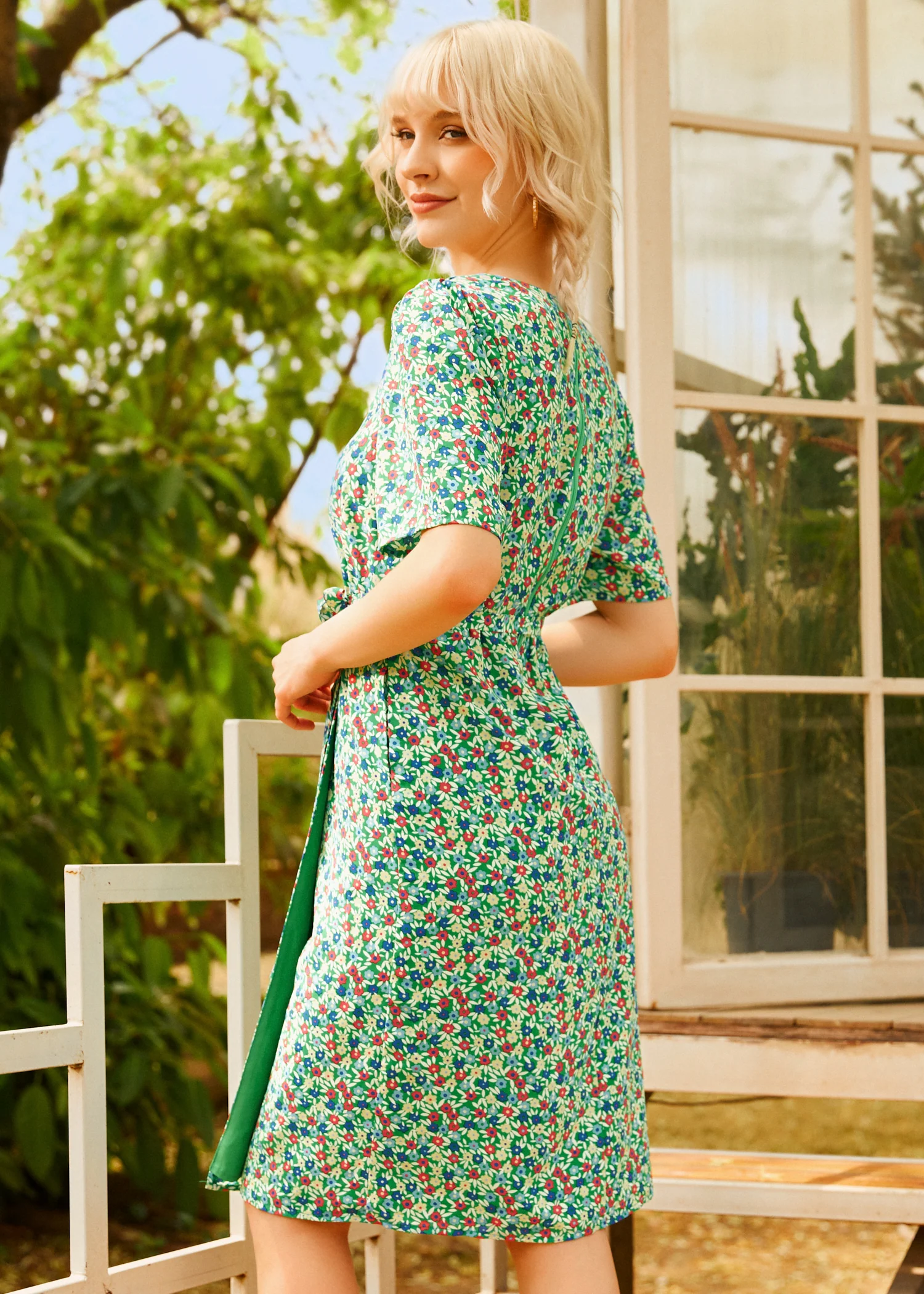 Petal & Promise Wrap Dress - Olabens