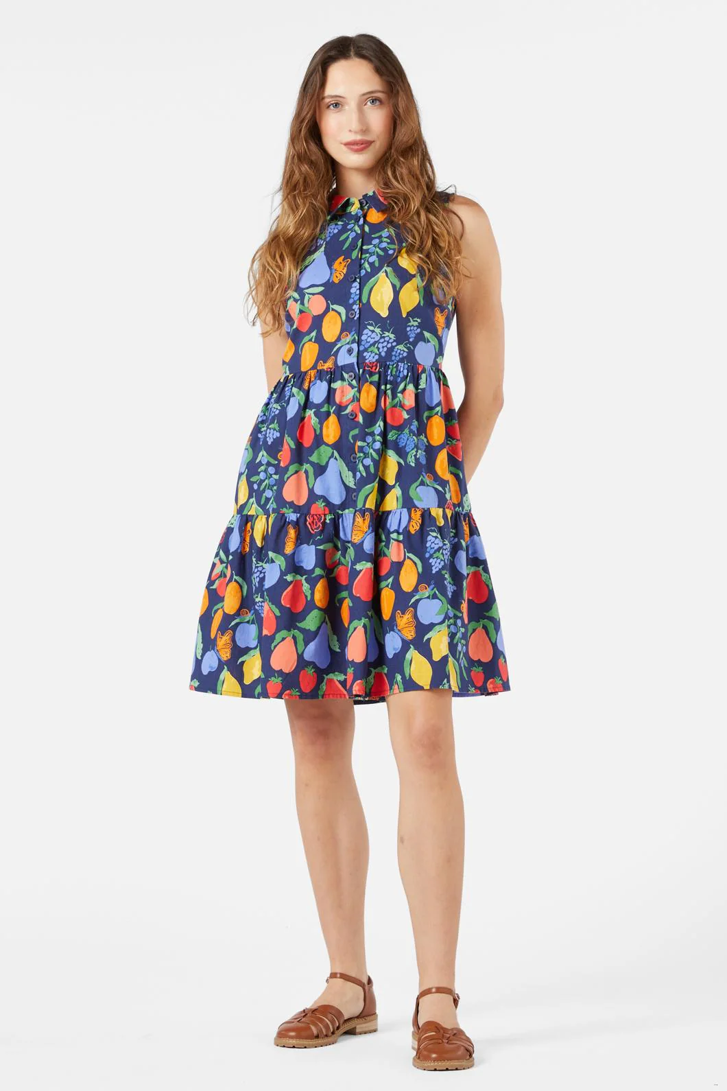 Fruit Bowl Shirt Dress - Olabens