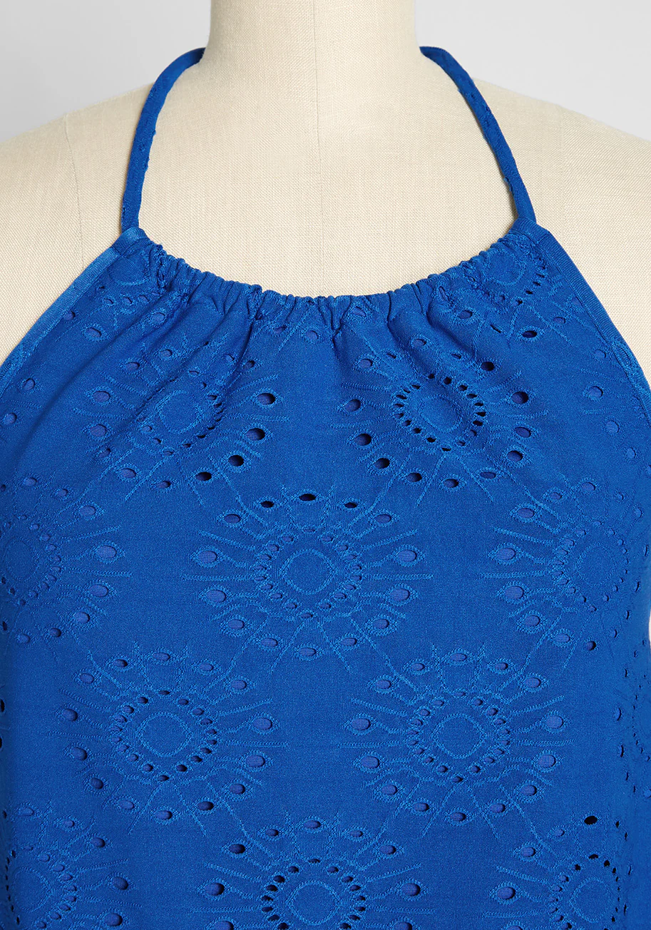Sought After in Sapphire Halter Top - Olabens
