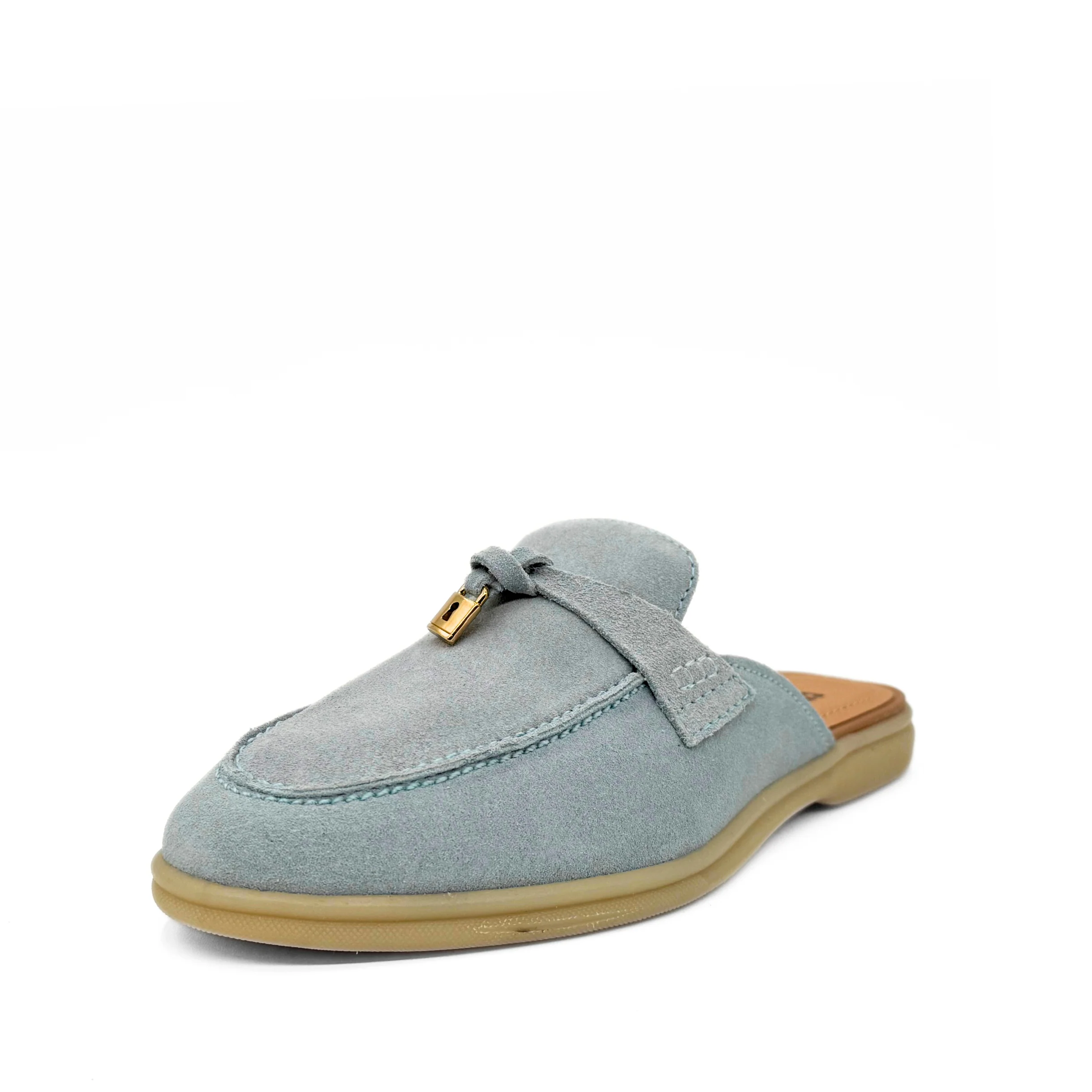 Lasso Suede Slip On Loafers - Olabens