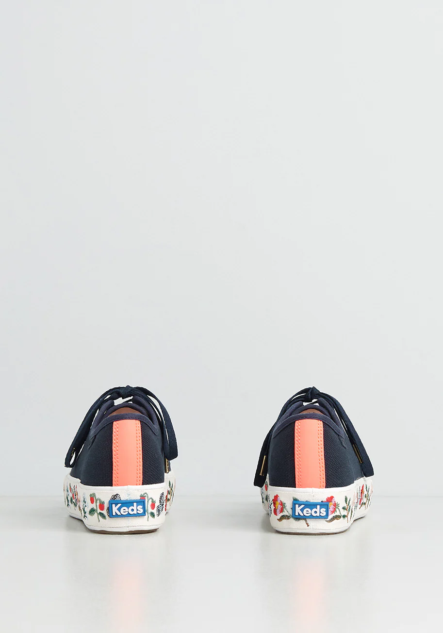 Keds x Rifle Paper Co. Forevermore Foliage Platform Sneaker - Olabens