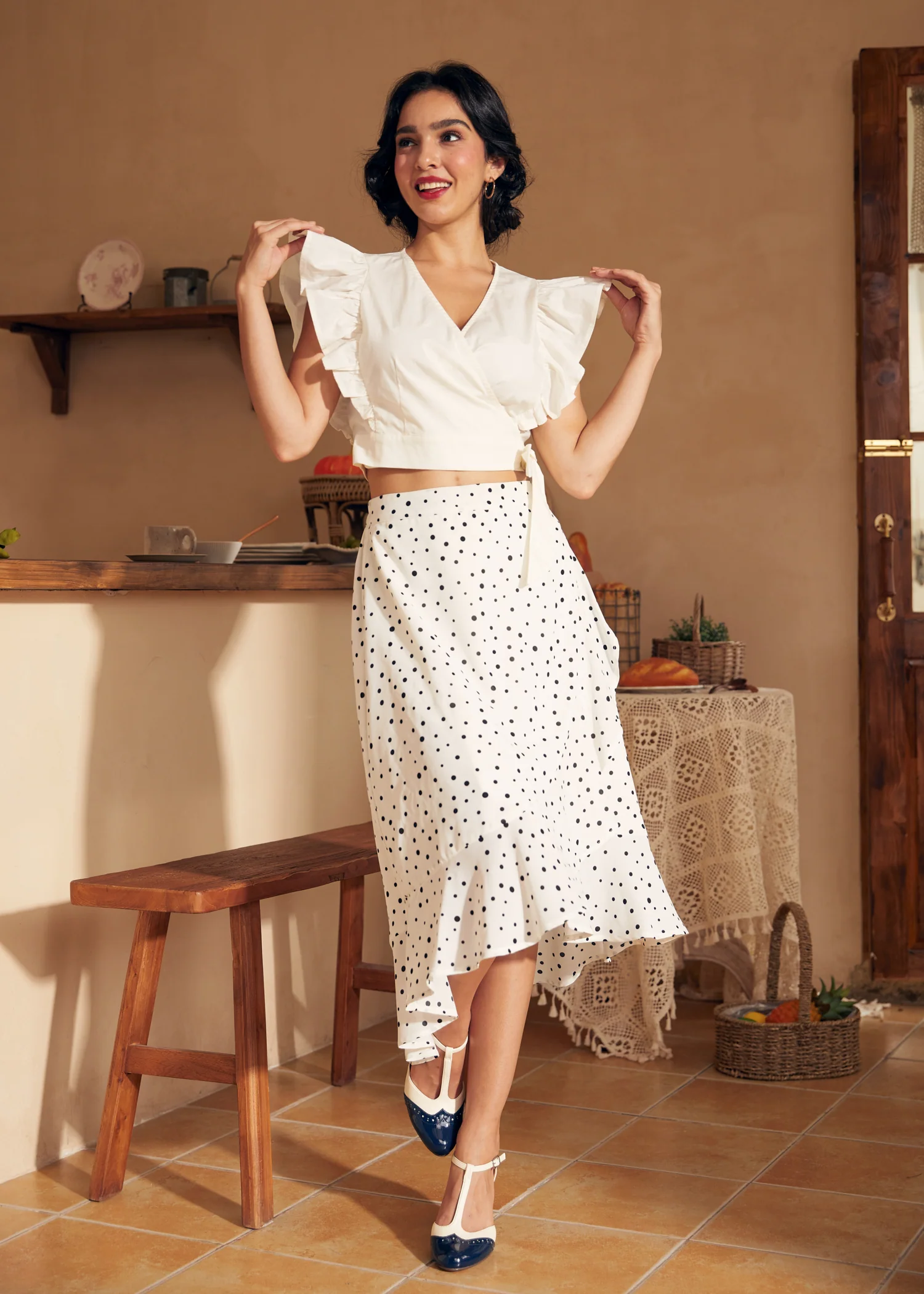 Wrapped in Ruffles Top - Olabens