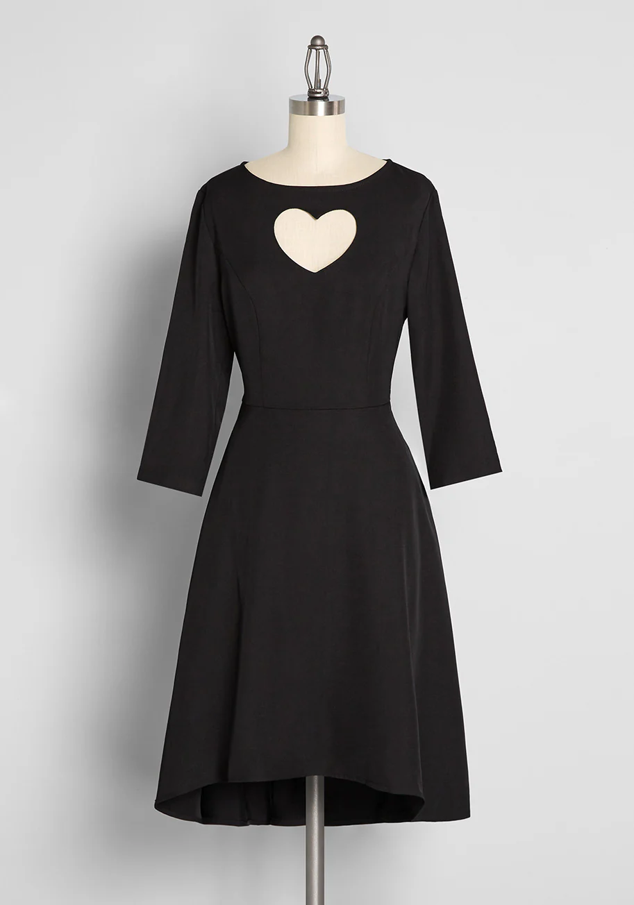 Shape of My Heart A-Line Dress - Olabens
