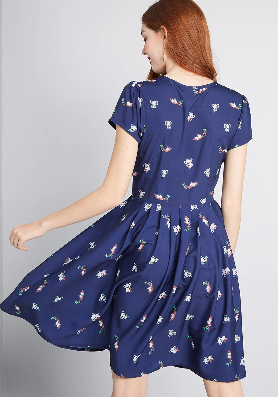 Exploratory Style A-Line Dress - Olabens