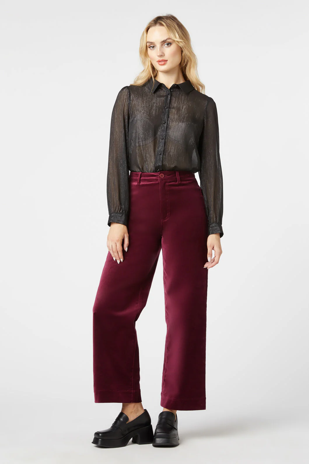 Pearl Glitter Blouse - Olabens