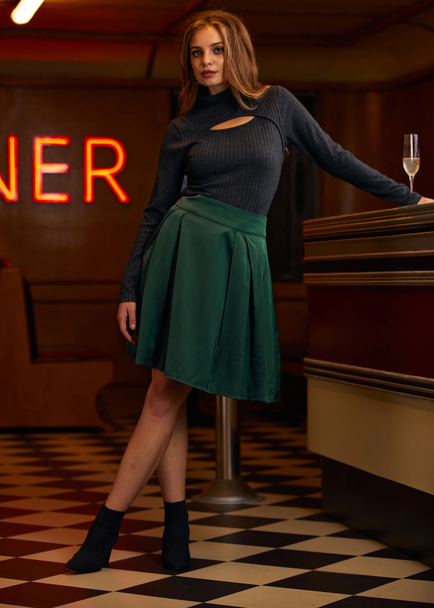 Everyday Enchantment Pleated Skirt - Olabens