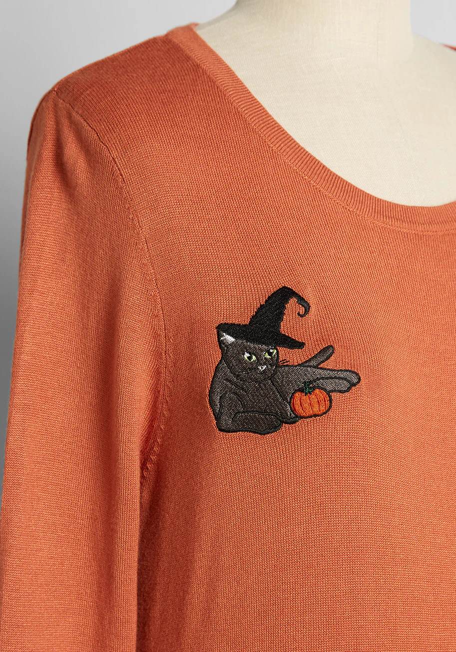Isnyt x Collectif Practicing Witch Cat Sweater - Olabens