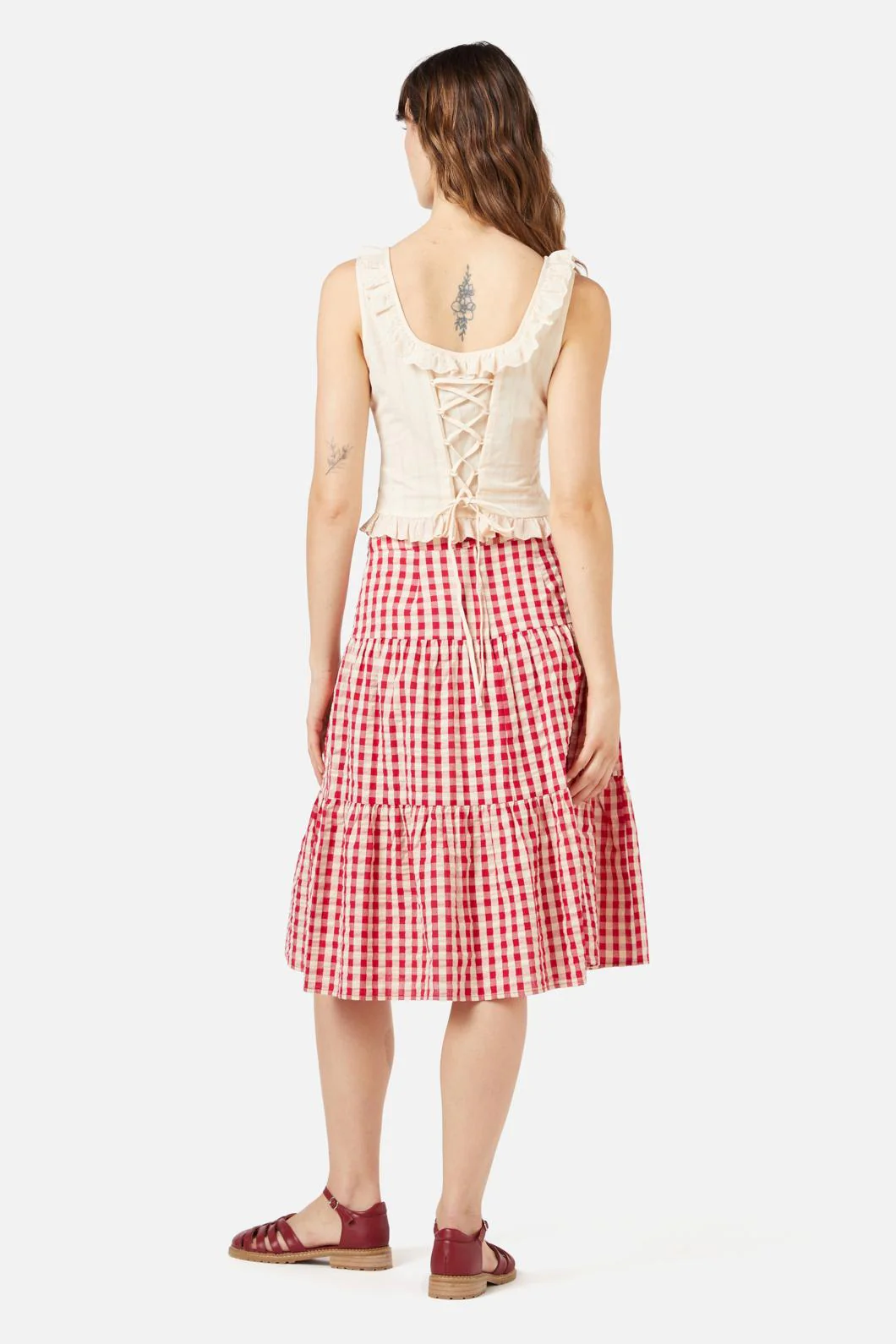 Greta Check Skirt - Olabens