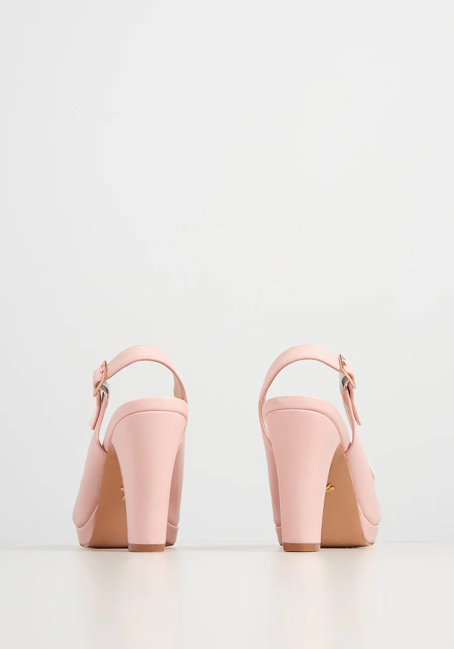 Lulu Hun x Collectif Little Bow Pink Heel - Olabens