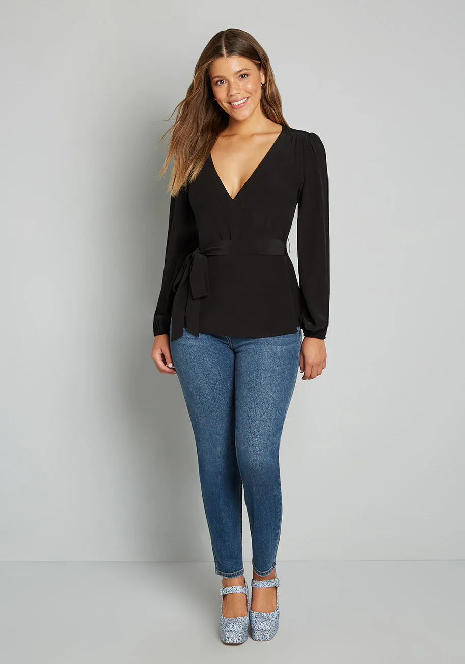 As We're Wrapping Up Blouse - Olabens