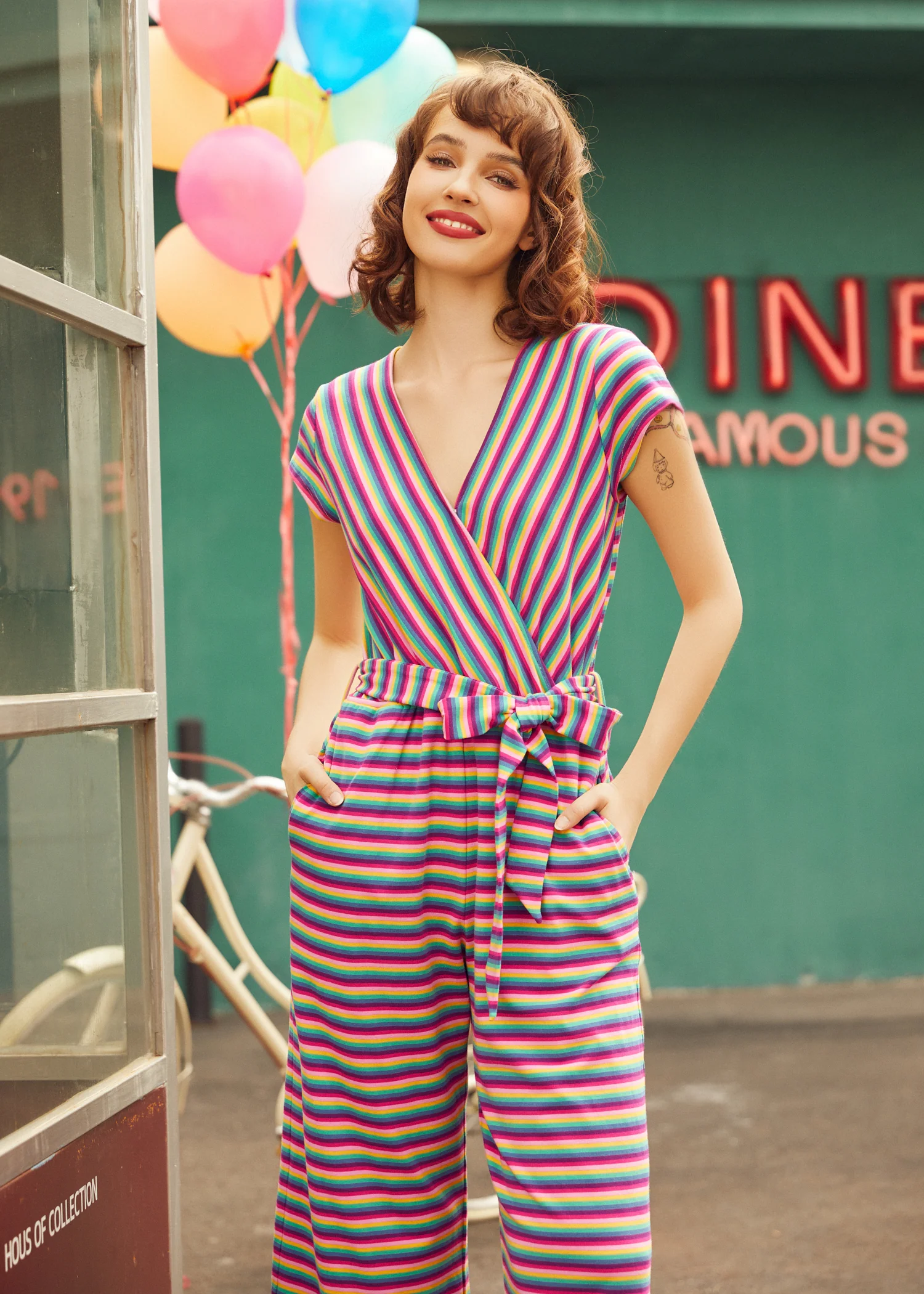 The Twist & Stripe Jumpsuit - Olabens
