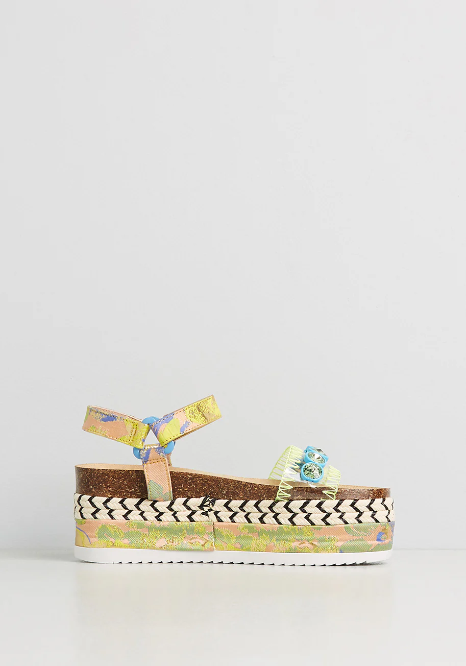 Hot on the Trail Platform Sandals - Olabens