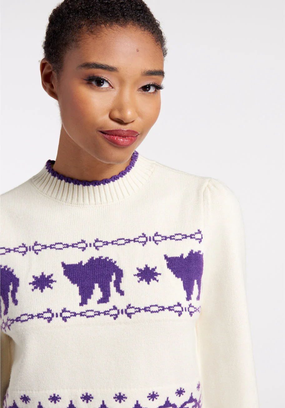 Don't Make Me Mad Mock Neck Sweater - Olabens