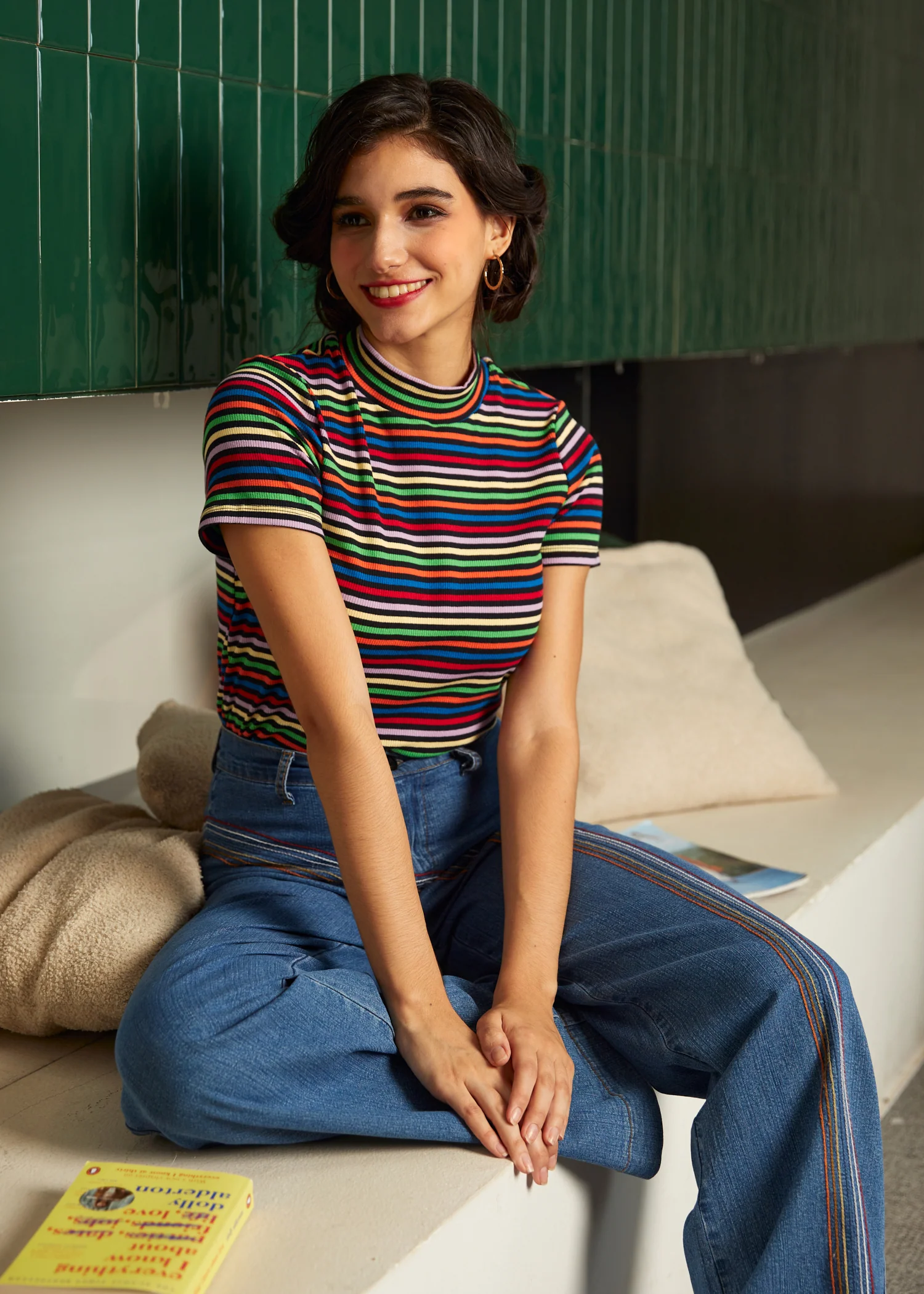 Whispers of Autumn Mock Neck Top - Olabens