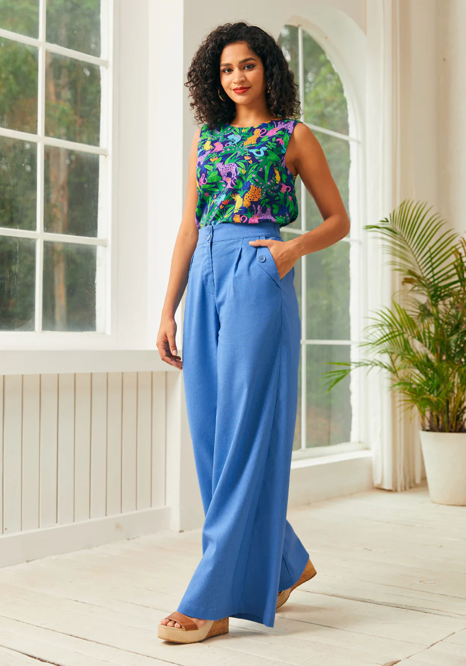 Lazy Afternoon Wide Leg Pants - Olabens