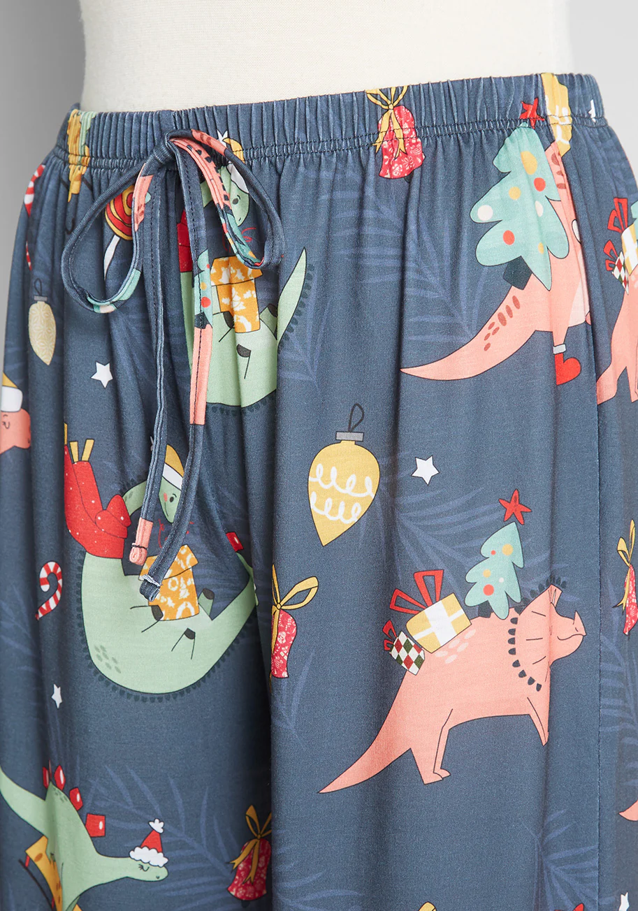 Delightful Dino Delivery Pajama Pants - Olabens