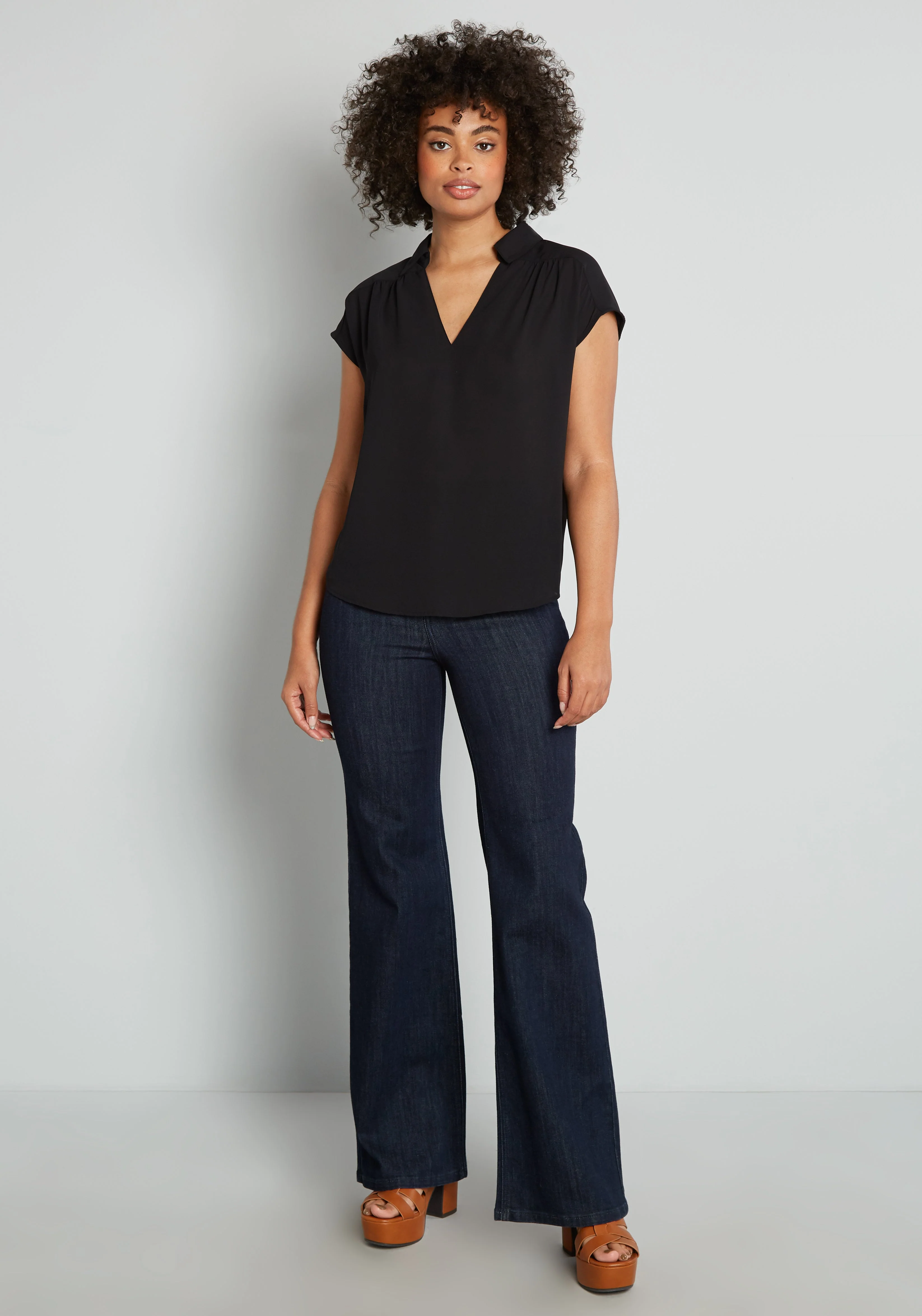 A Renewed You Short Sleeve Blouse - Olabens