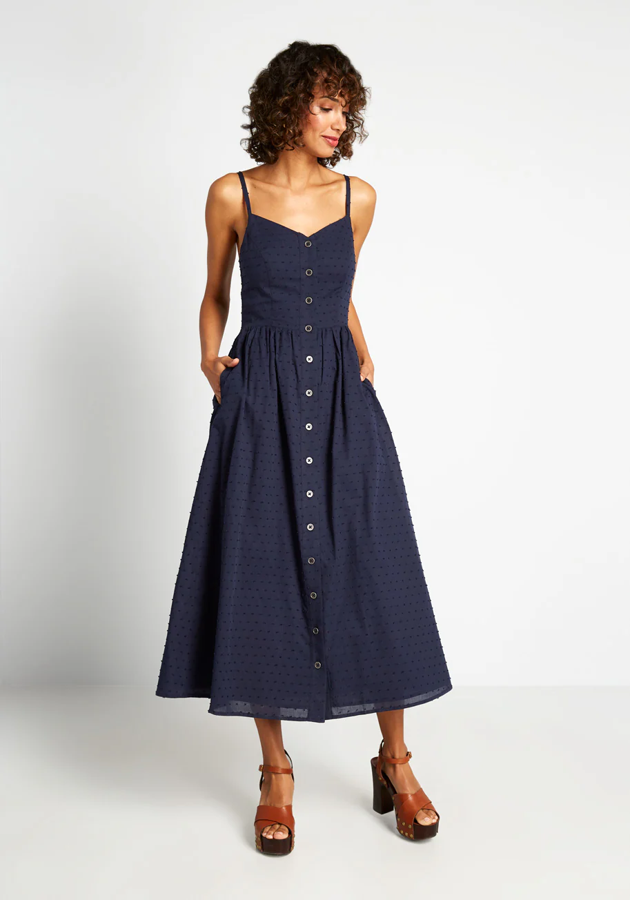 Quite Clearly Charismatic Midi Dress - Olabens
