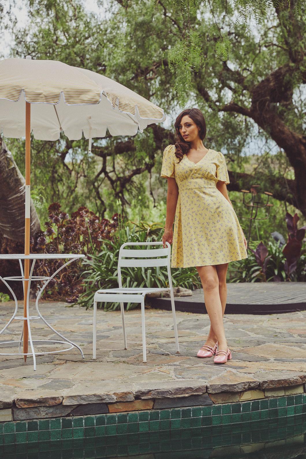 Lila Ditsy Mini Dress - Olabens