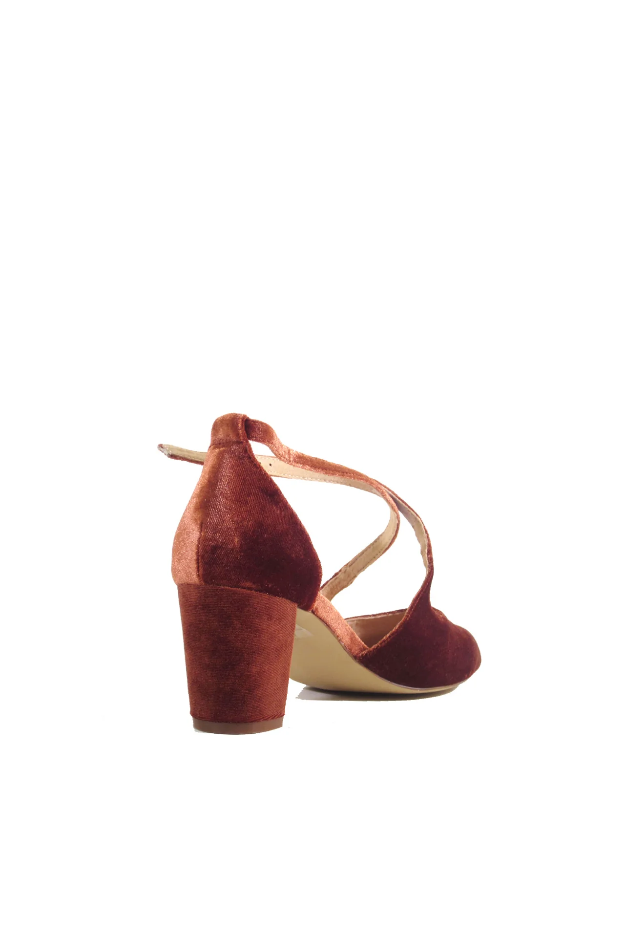 Oren Velvet Mary Jane Heels - Olabens