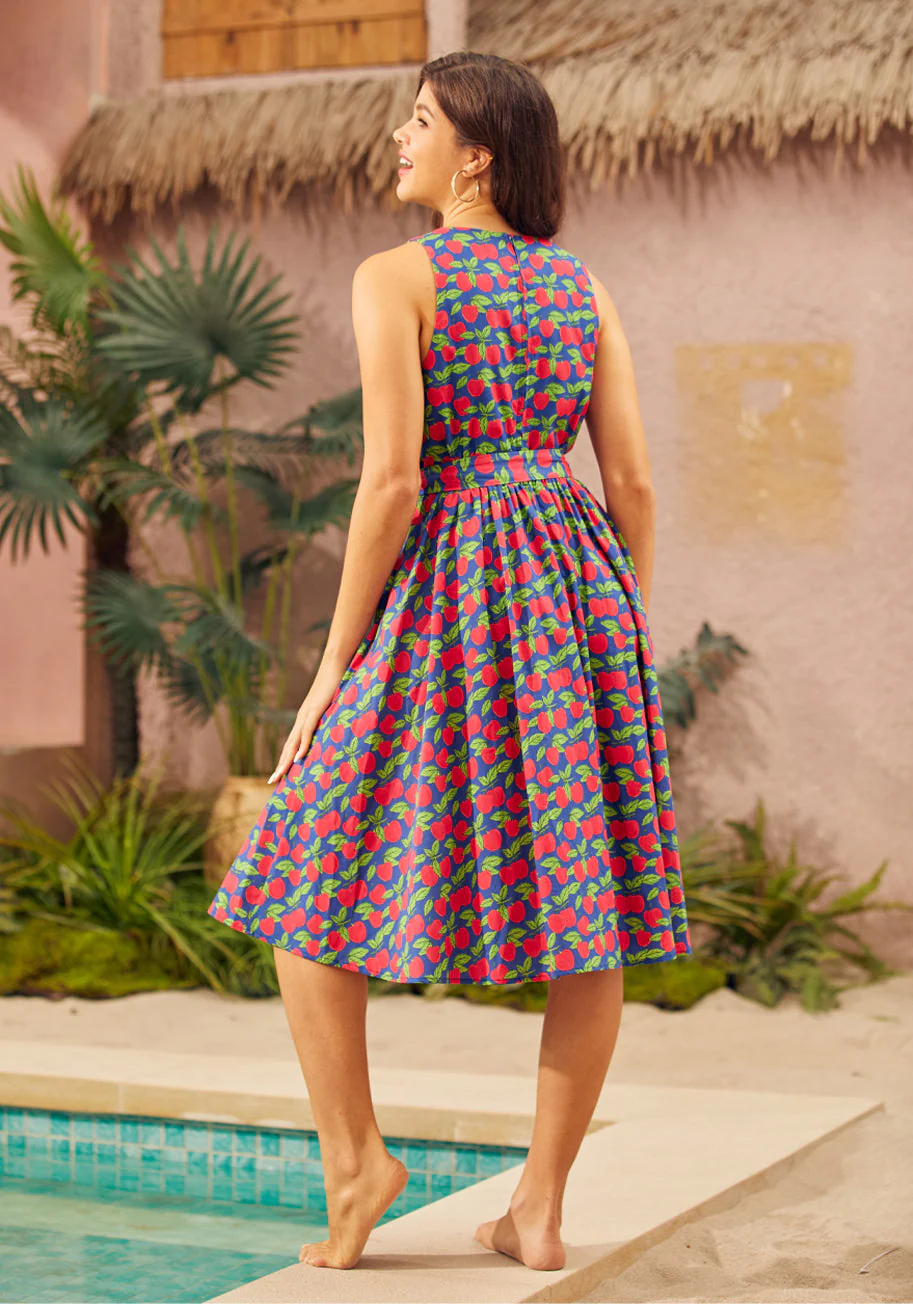 Instant Energy Faux-Wrap Dress - Olabens