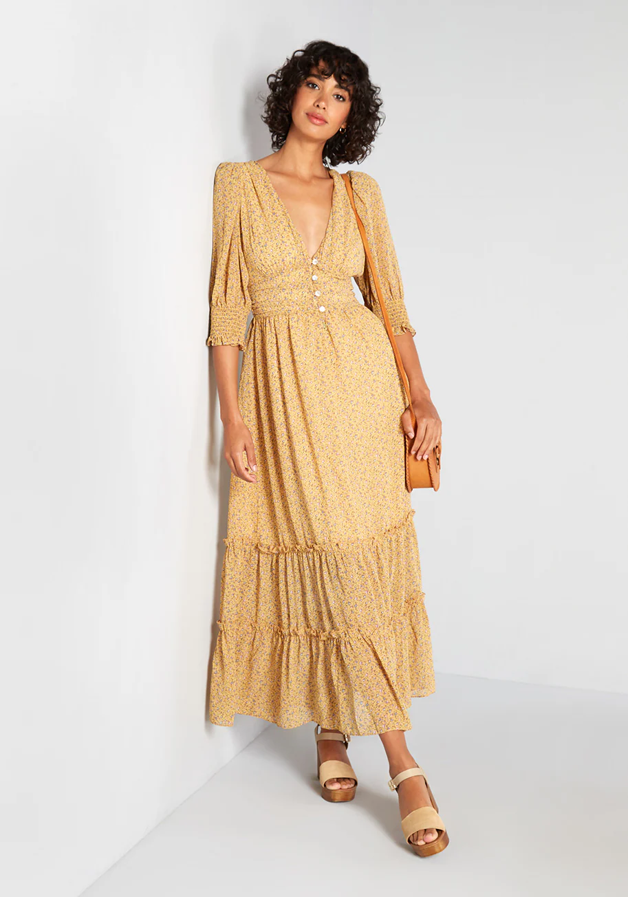 The Golden Hour Maxi Dress - Olabens